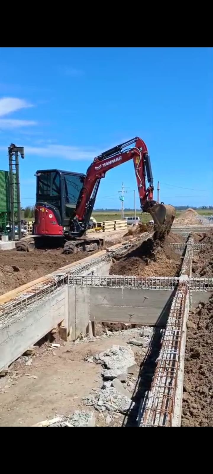 Abertura de valas e tubulações